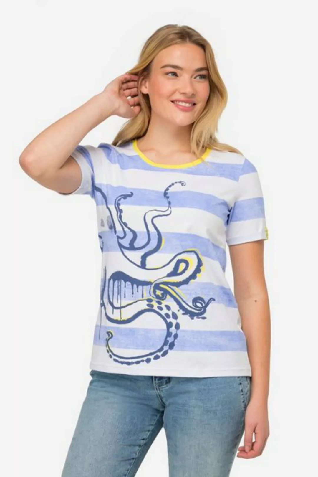 Laurasøn Rundhalsshirt T-Shirt Blockstreifen günstig online kaufen