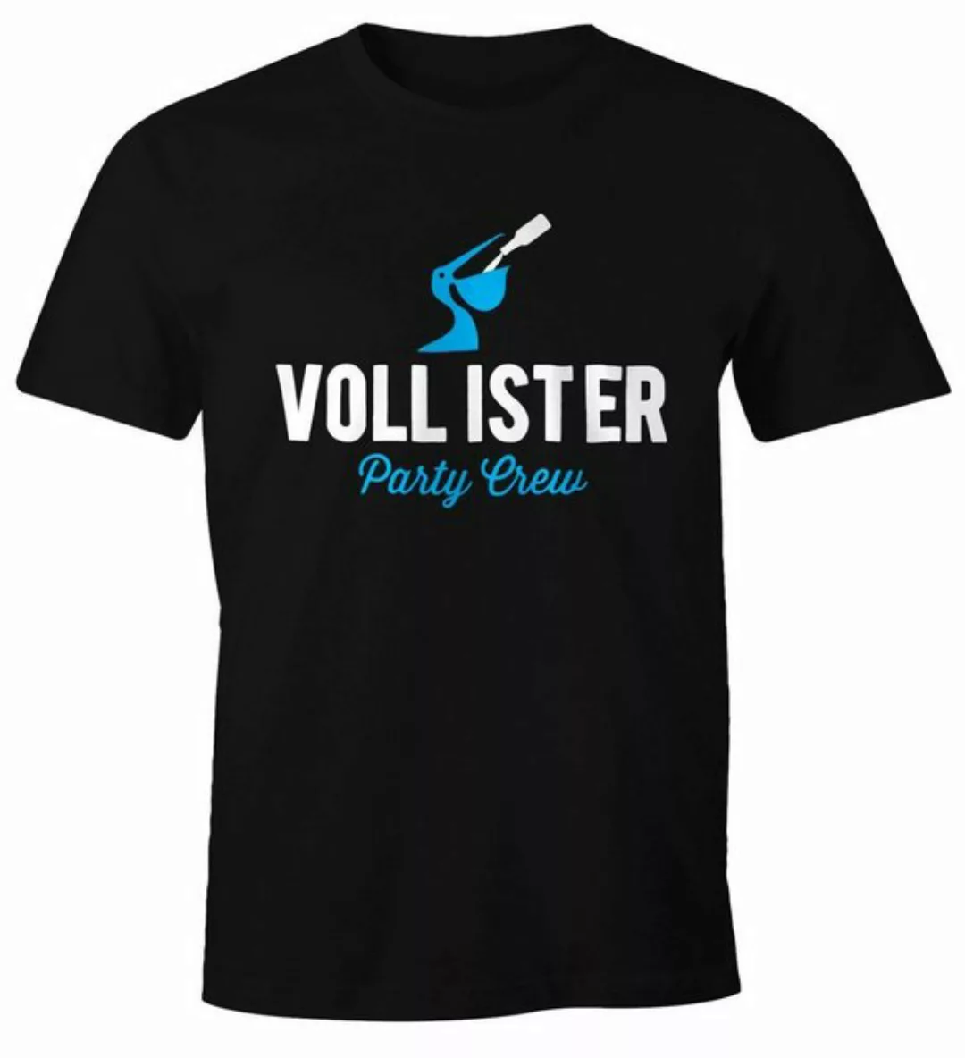 MoonWorks Print-Shirt Lustiges Herren T-Shirt Vollister Bier Fun-Shirt Moon günstig online kaufen