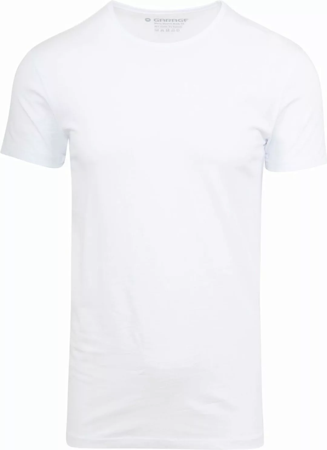 Garage Basic T-Shirt Weiss Rundhals - Größe XXL günstig online kaufen