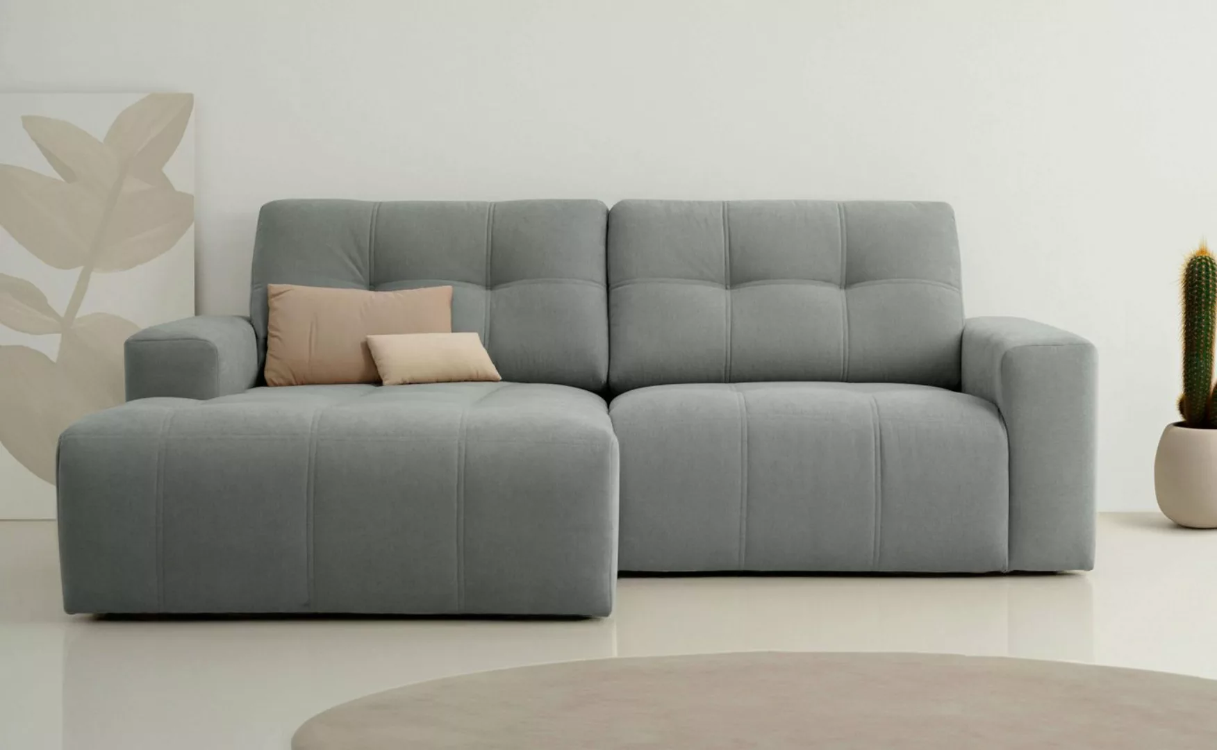 Home affaire Ecksofa Tournon, Lounge-sofa, Breite 221 cm, Chenille, mit Kno günstig online kaufen