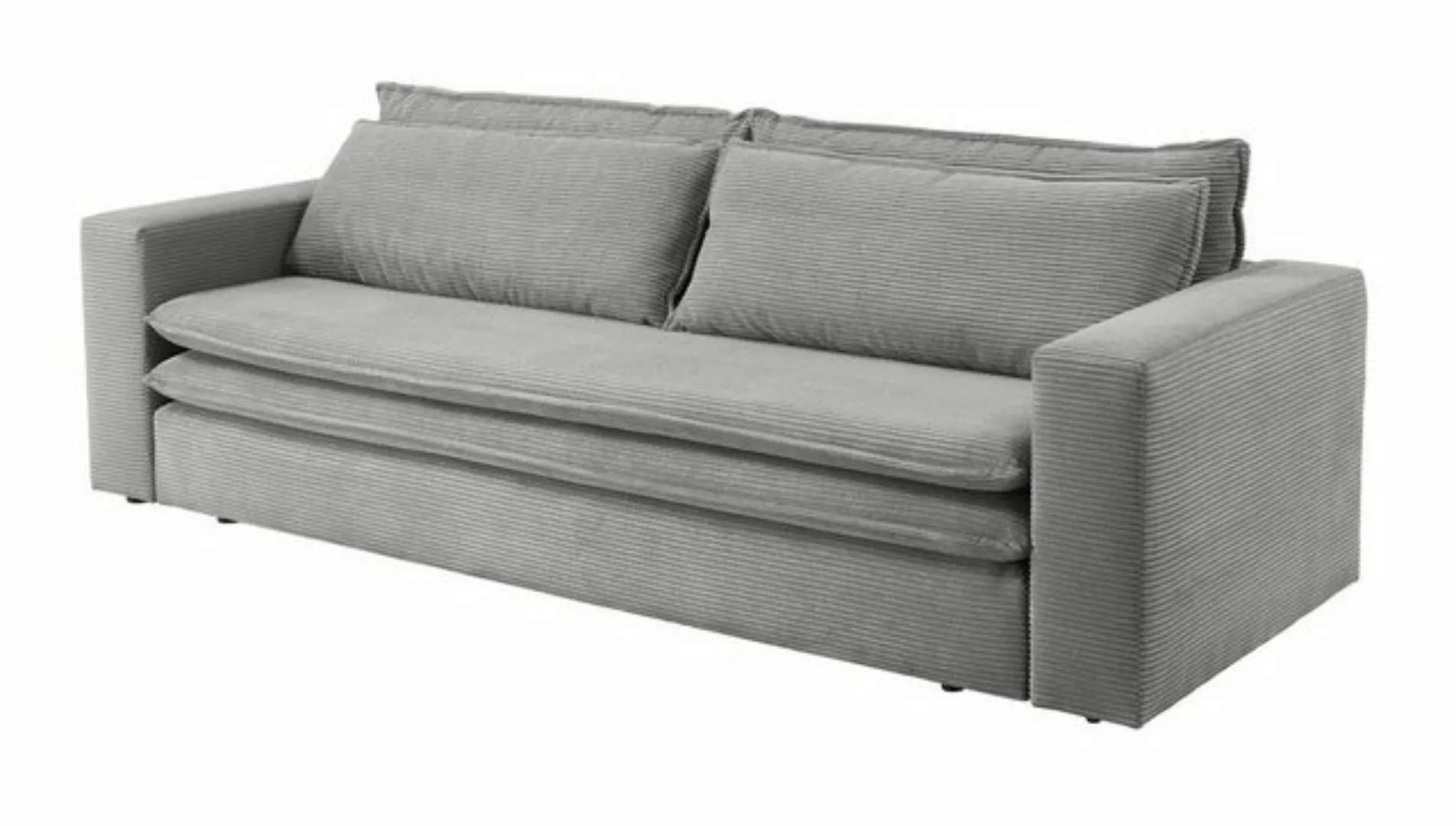 Furn.Design Schlafsofa Pesaro, Sofa 3-Sitzer Cordbezug, 4 Farben, ausklappb günstig online kaufen