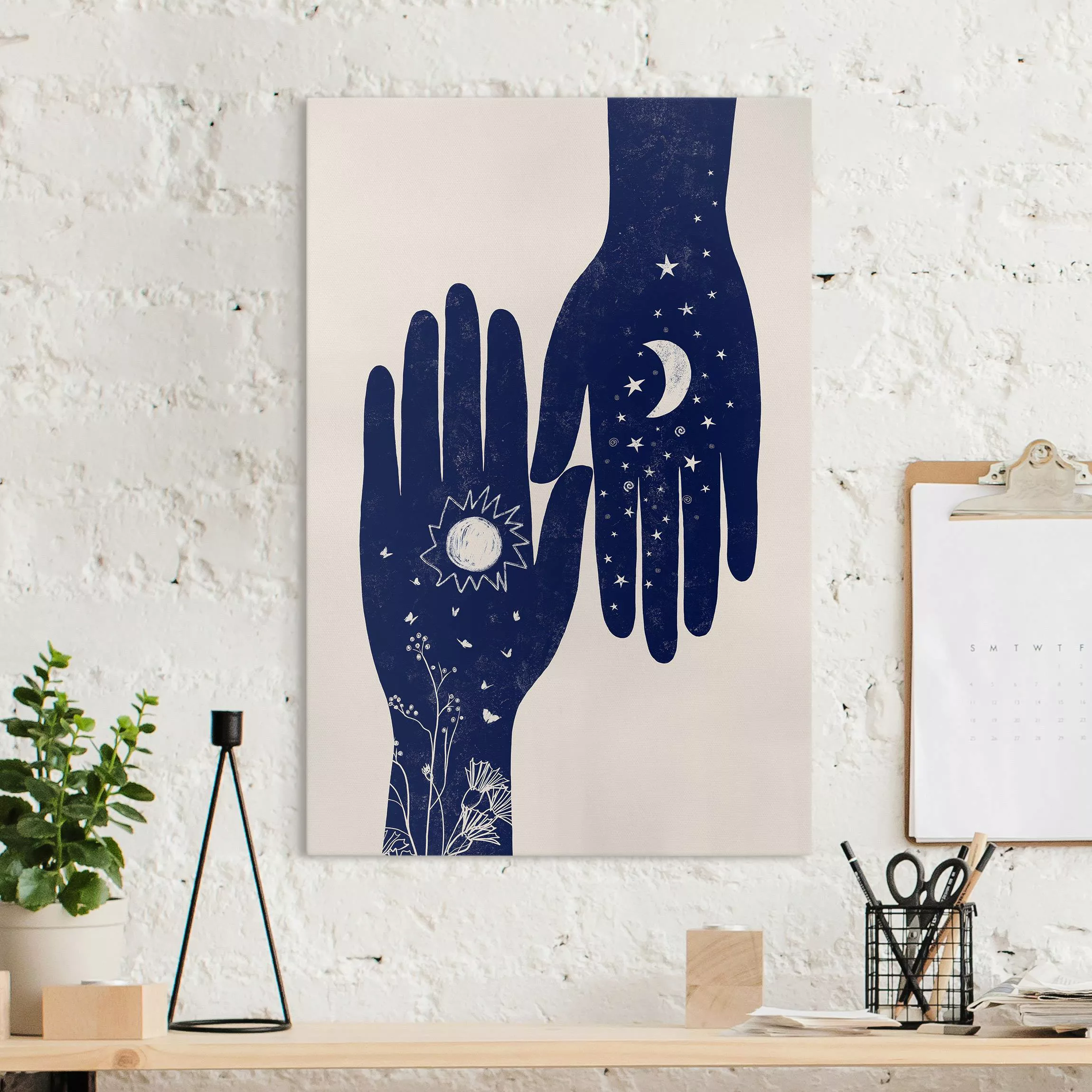 Leinwandbild Hamsa Handpaar günstig online kaufen