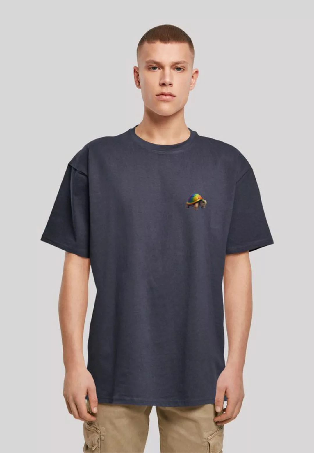 F4NT4STIC T-Shirt Rainbow Turtle OVERSIZE TEE Print günstig online kaufen