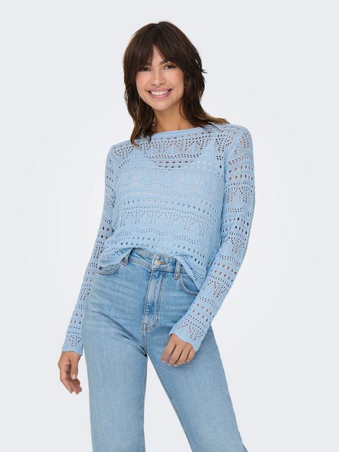 JACQUELINE de YONG Strickpullover Legerer Feinstrick Pullover Weiches Vinta günstig online kaufen