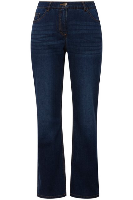 Ulla Popken Funktionshose Jeans Mandy gerade 5-Pocket-Form Komfortbund günstig online kaufen