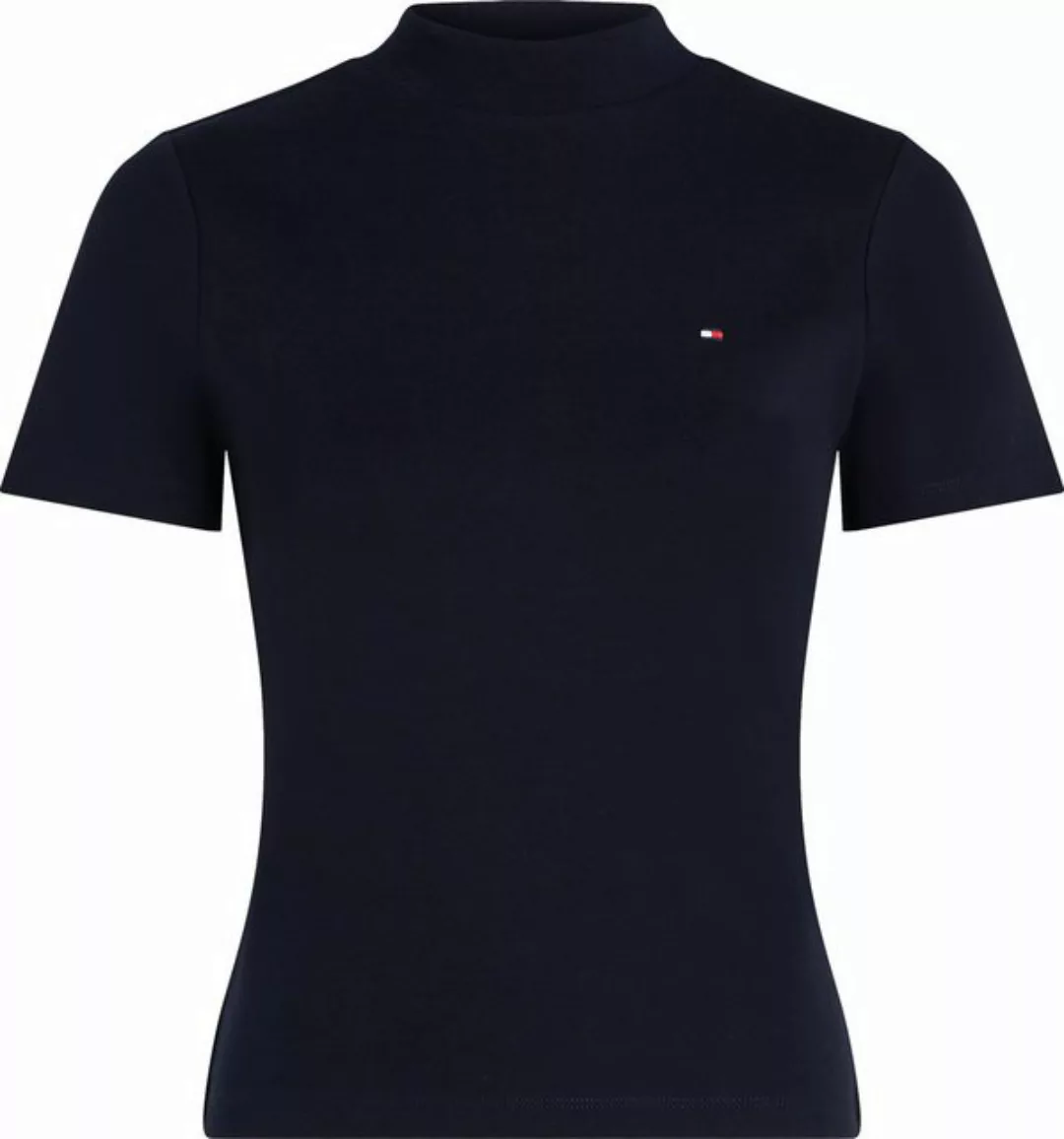 Tommy Hilfiger Stehkragenshirt NEW CODY SLIM CROP MOCK-NK mit Logostickerei günstig online kaufen