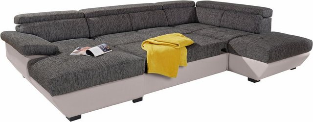 COTTA Wohnlandschaft "Speedway U-Form", wahlweise mit Bettfunktion und Bett günstig online kaufen