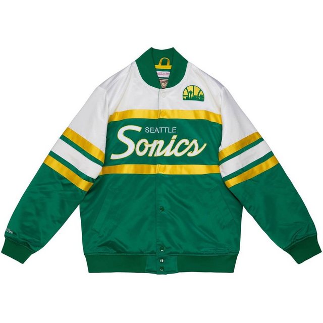 Mitchell & Ness Windbreaker Heavyweight Satin SCRIPT Seattle SuperSonics günstig online kaufen