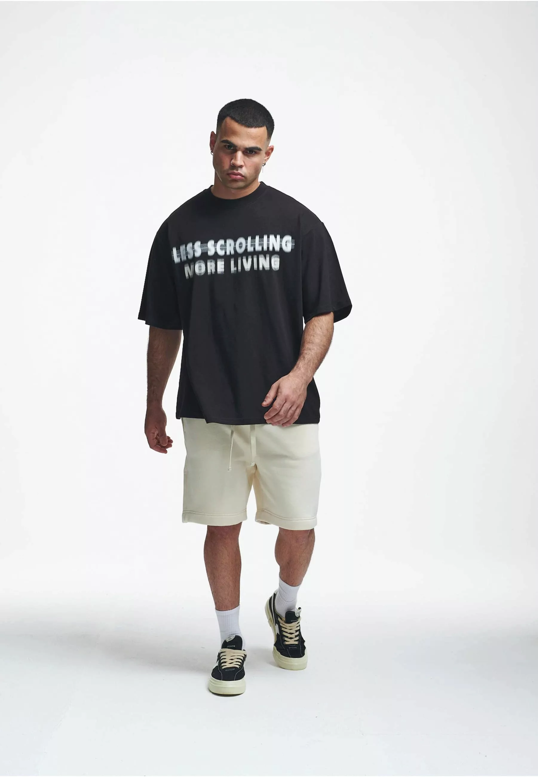 2Y Studios T-Shirt "2Y Studios Herren 2Y Less Scrolling Oversize Tee" günstig online kaufen