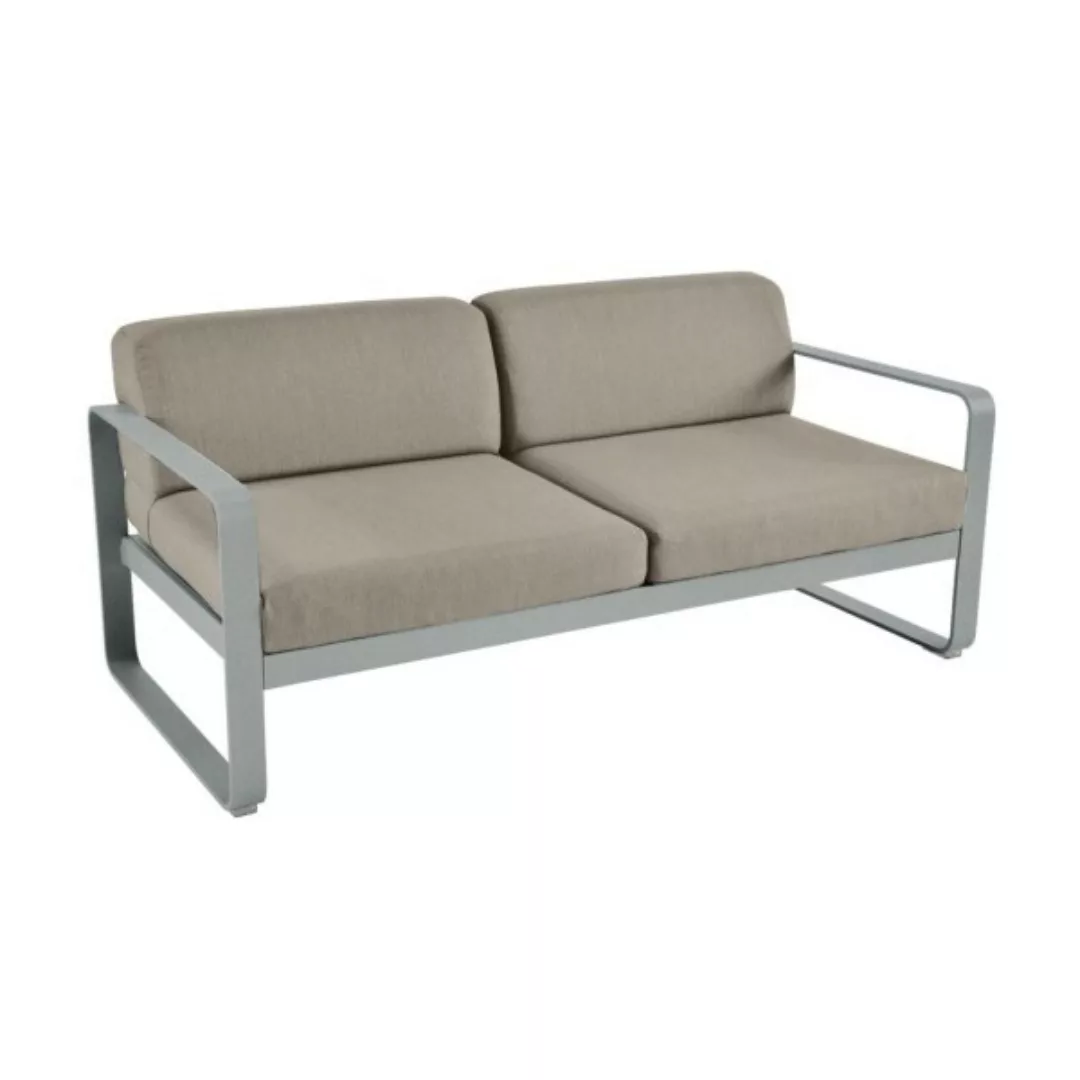 Bellevie Lounge-Sofa 2-Sitzer C7 Lapilligrau B8 Taupegrau günstig online kaufen