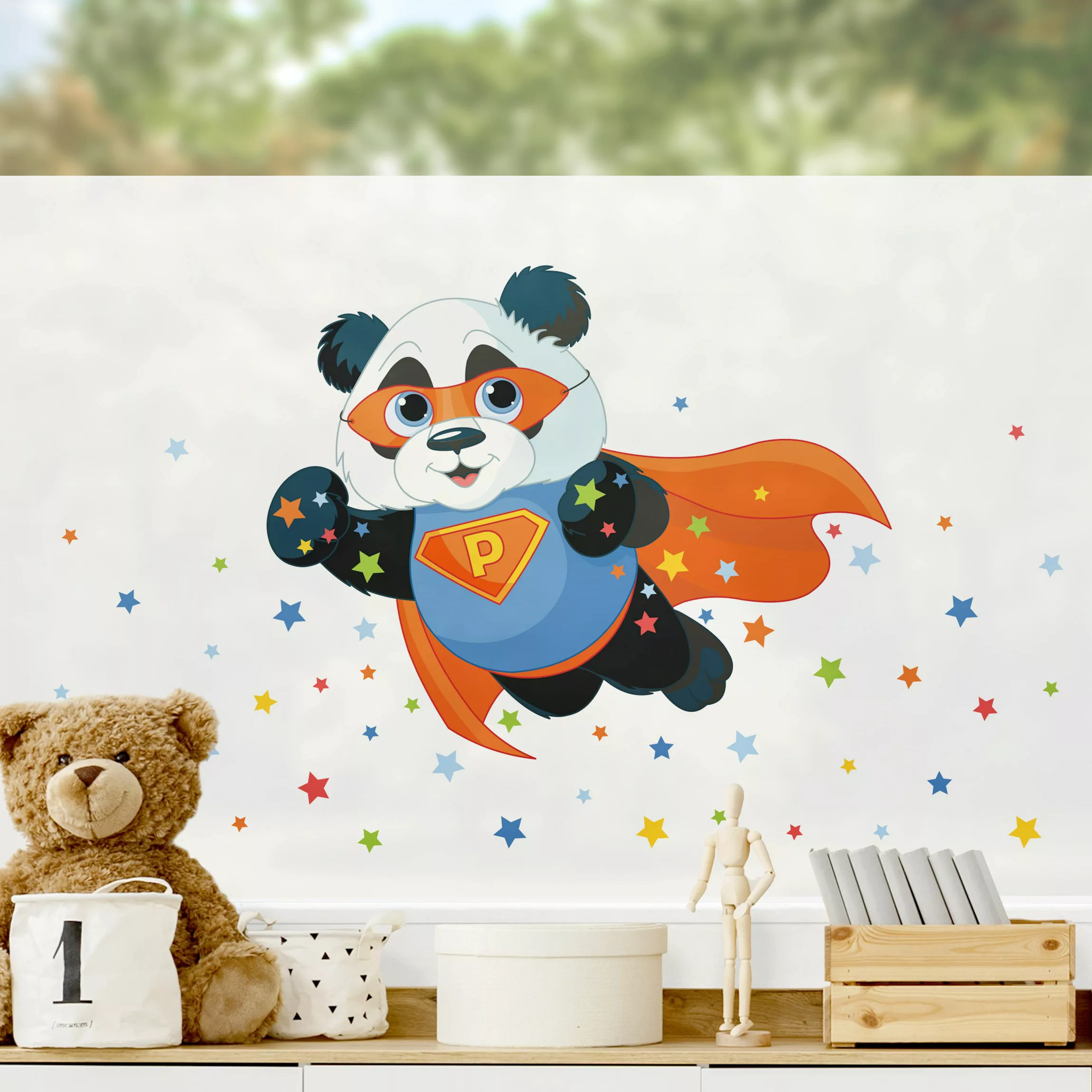 Fensterfolie Super Panda günstig online kaufen