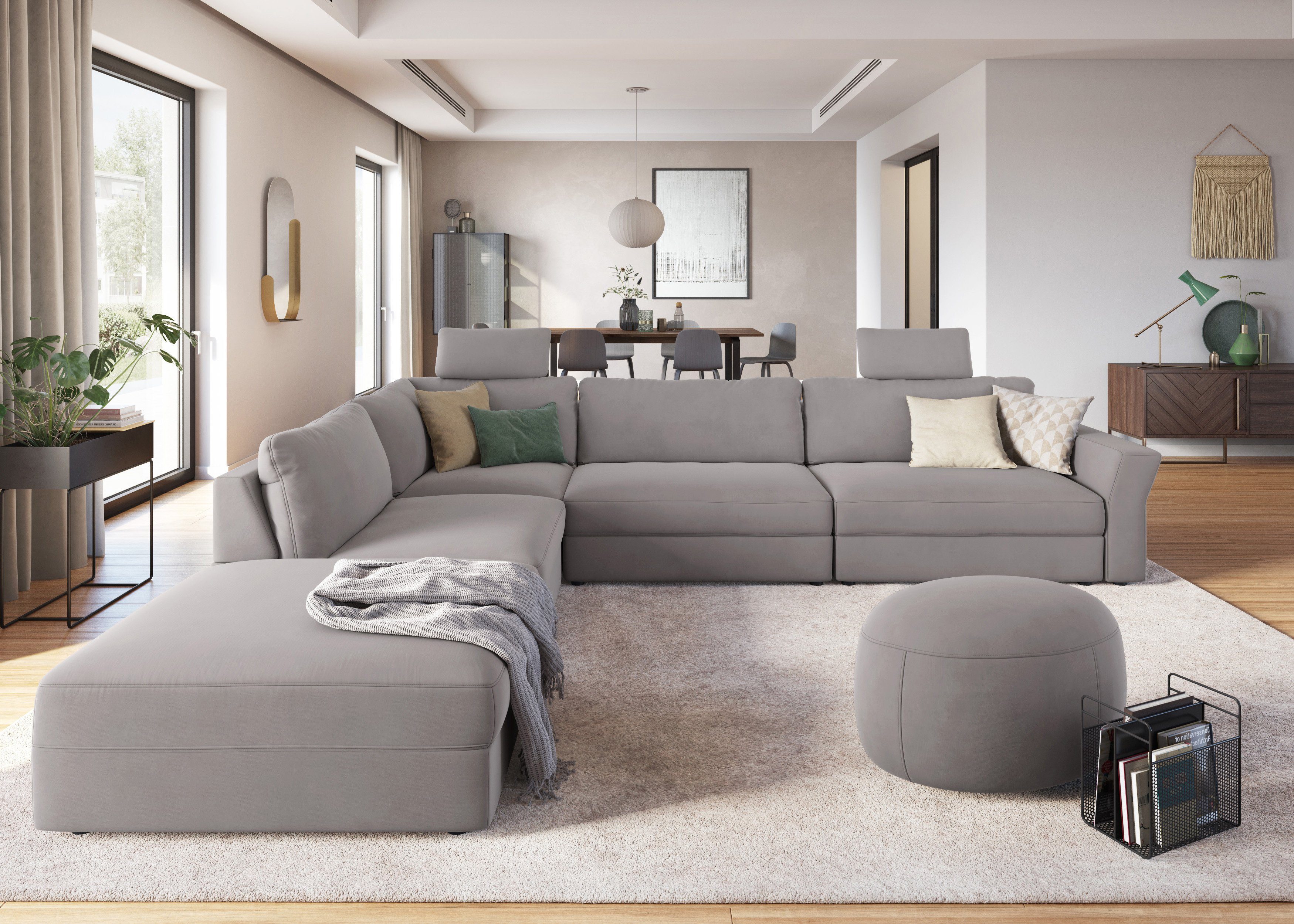 sit&more Ecksofa "Cadabra L-Form", Breite 356 cm, mit Sitztiefenverstellung günstig online kaufen