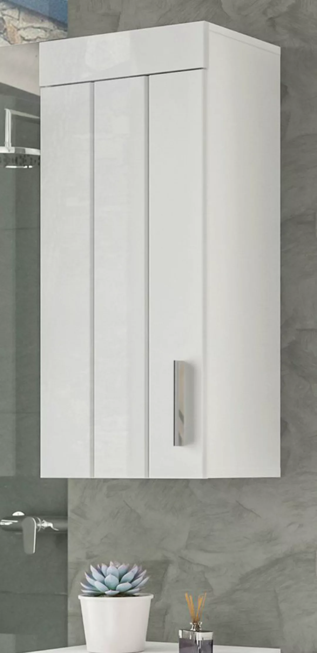 Inn.Furn Hängeschrank Blanche (Badschrank weiß Hochglanz, 36 x 79 cm) hänge günstig online kaufen