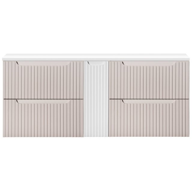 Lomadox Waschbeckenschrank NEWPORT-56-CASHMERE Waschtischunterschrank 140cm günstig online kaufen