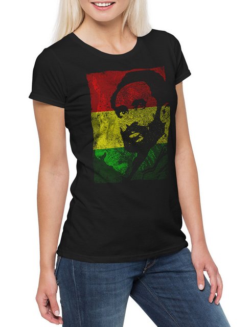 Urban Backwoods Print-Shirt Haile Selassie Portrait III Damen T-Shirt Ras J günstig online kaufen