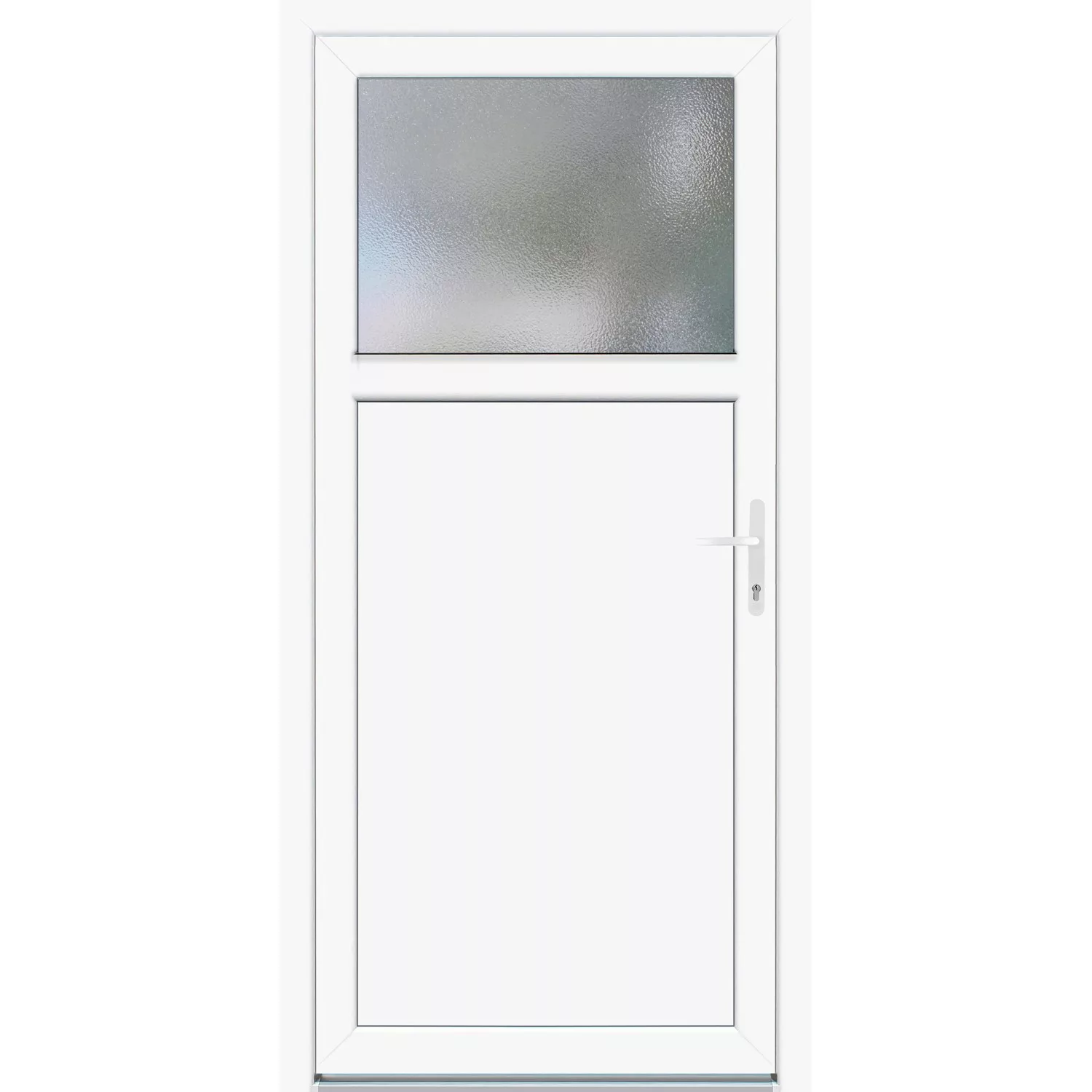 Kunststoff-Nebeneingangstür K 504-88 Weiß 88 cm x 198 cm Anschlag Rechts günstig online kaufen
