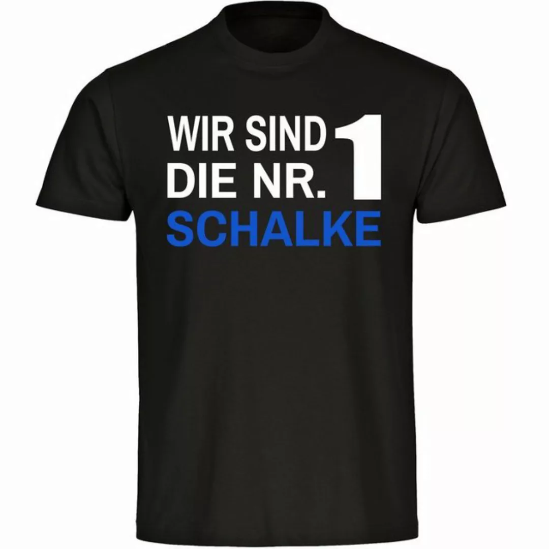multifanshop T-Shirt Herren Schalke - Wir sind die Nr. 1 - Männer günstig online kaufen