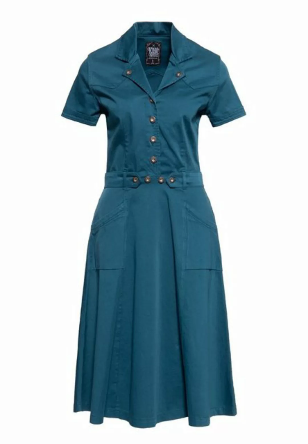 QueenKerosin Blusenkleid (1-tlg) im 50's Workwear Stil günstig online kaufen