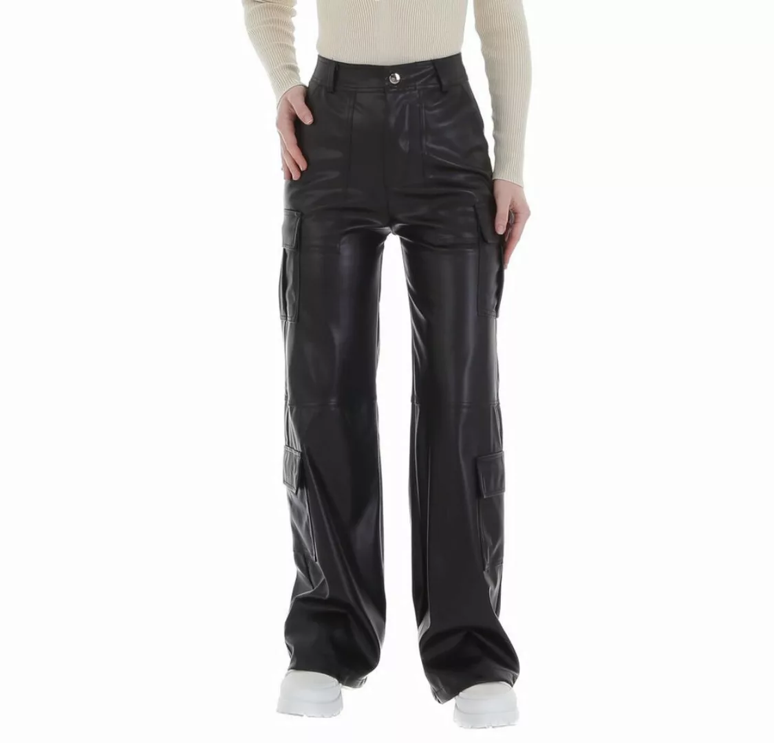 Ital-Design Lederimitathose Damen Freizeit (86365191) Glänzend Hose in Lede günstig online kaufen