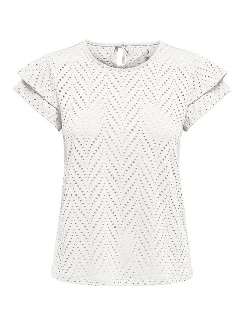 ONLY Kurzarmshirt ONLSMILLA S/S O-NECK FRILL TOP JRS günstig online kaufen