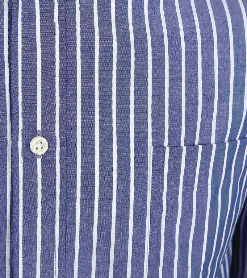 Steppin' Out Hemd Streifen Blau - Größe L günstig online kaufen