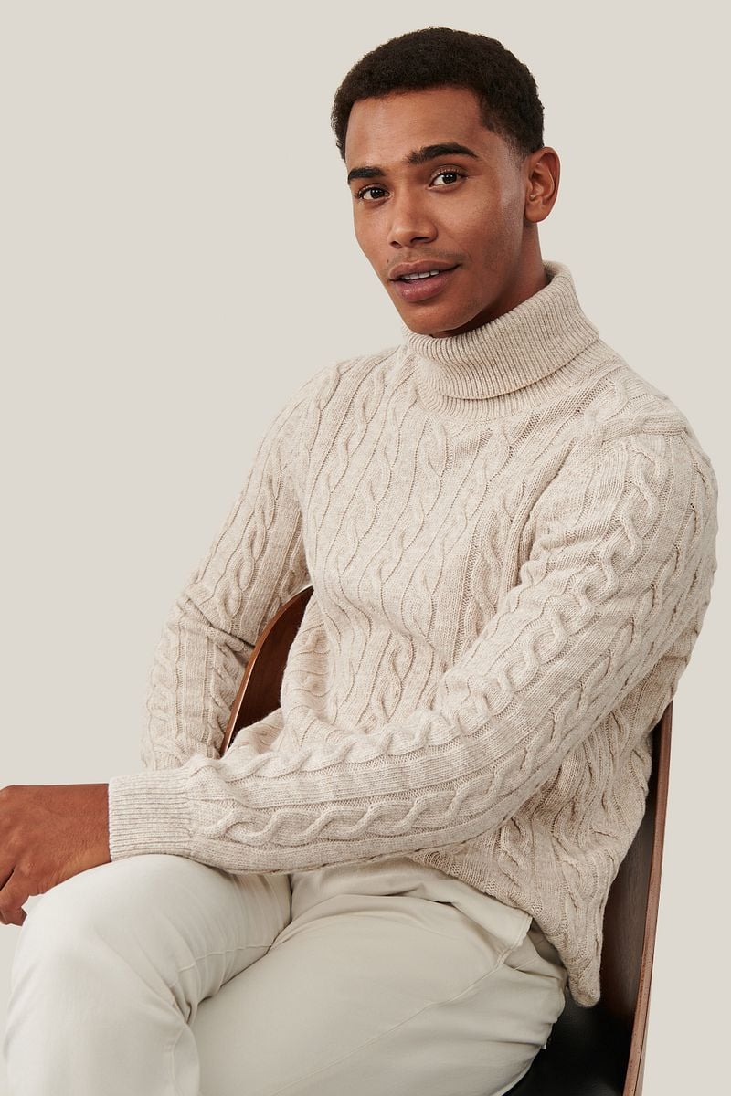 Cavallaro Marzano Roll Neck Beige - Größe XXL günstig online kaufen