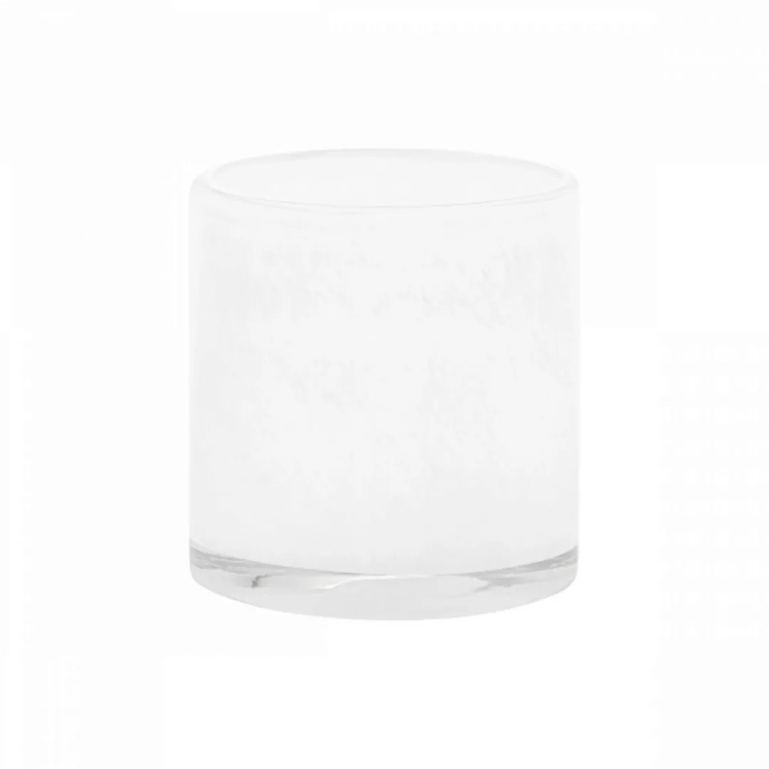 Farbiges Glaswindlicht Saga M H:12 cm L: 12cm White günstig online kaufen