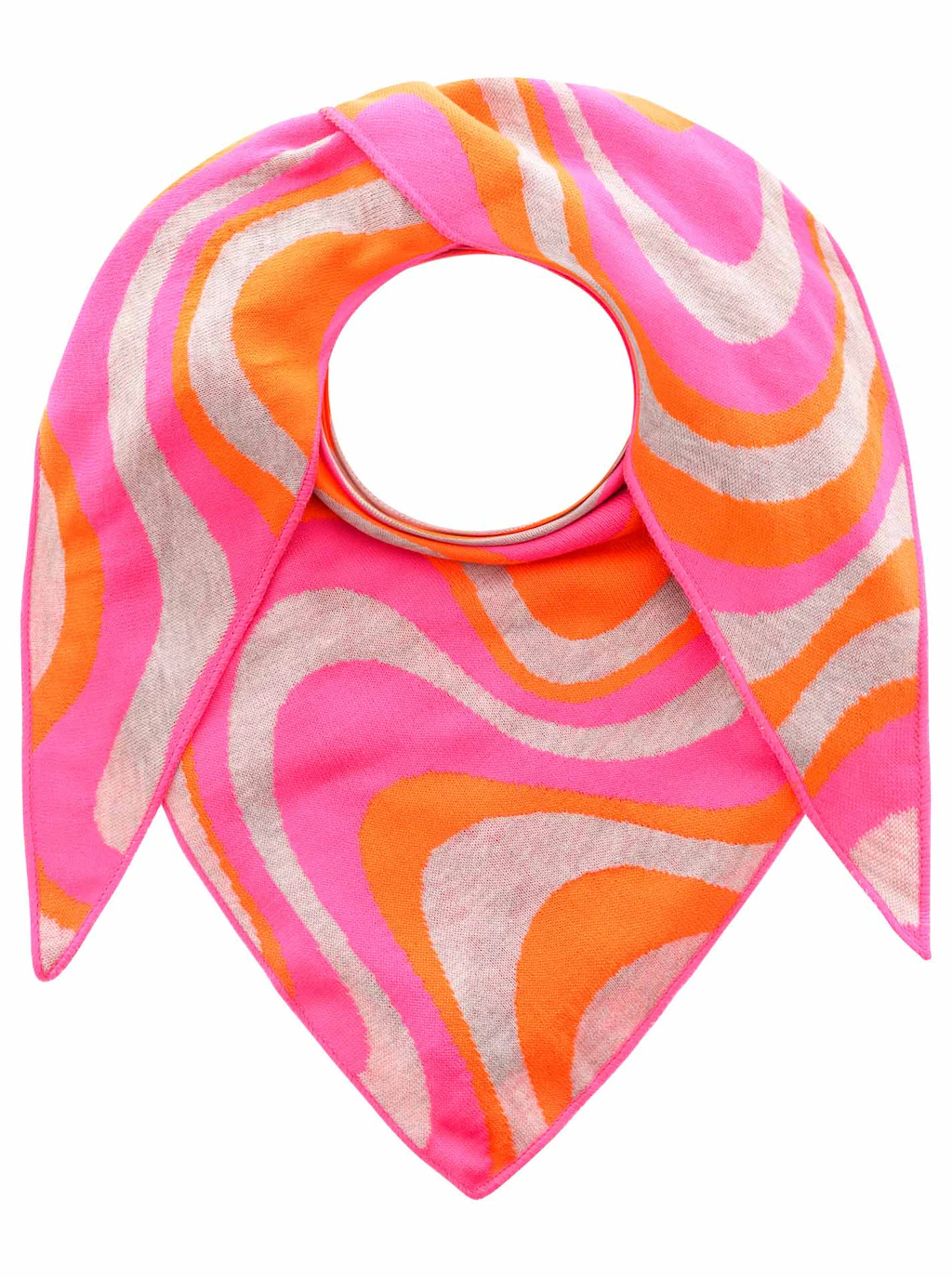 Zwillingsherz Dreieckstuch ""Happy Waves"", buntes Tuch mit Wellenmuster, F günstig online kaufen