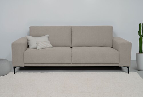 Places of Style 3-Sitzer "Xander", Breite 224 cm, Soft-Touch Chenille, schw günstig online kaufen