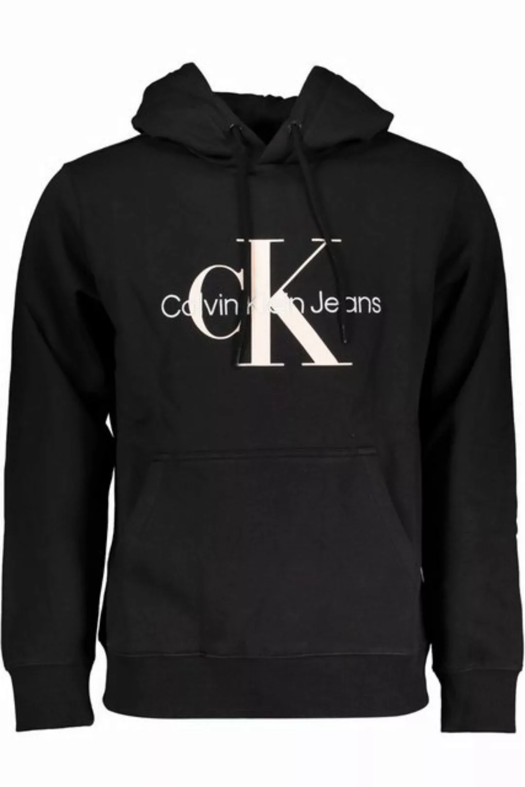 Calvin Klein Jeans Sweatshirt Herren-Sweatshirt mit Kapuze - Schwarz aus günstig online kaufen