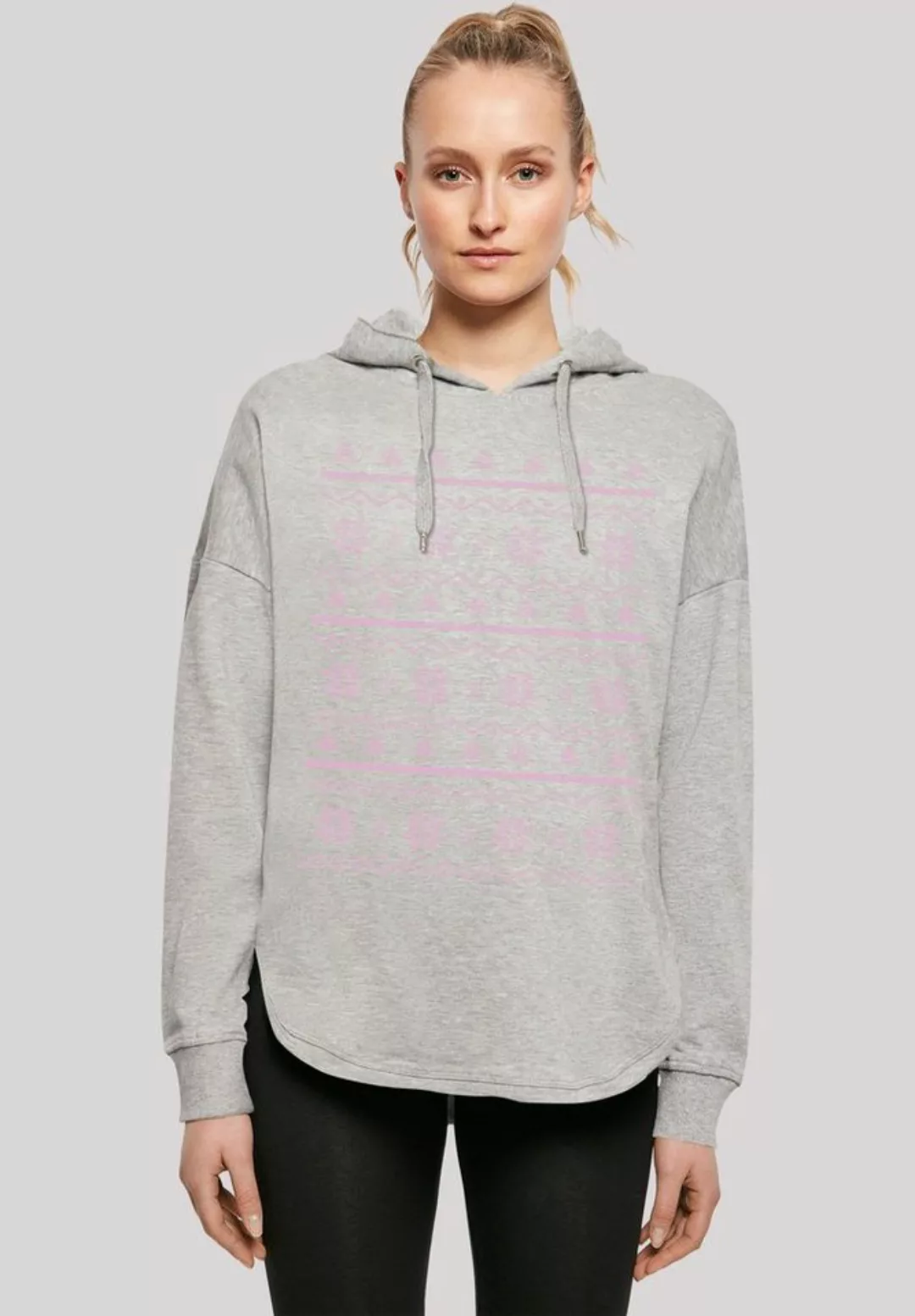 F4NT4STIC Kapuzenpullover "Scandinavian Rosa Muster Weihnachten", Print günstig online kaufen