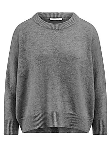 Rundhals-Pullover Peter Hahn grau günstig online kaufen