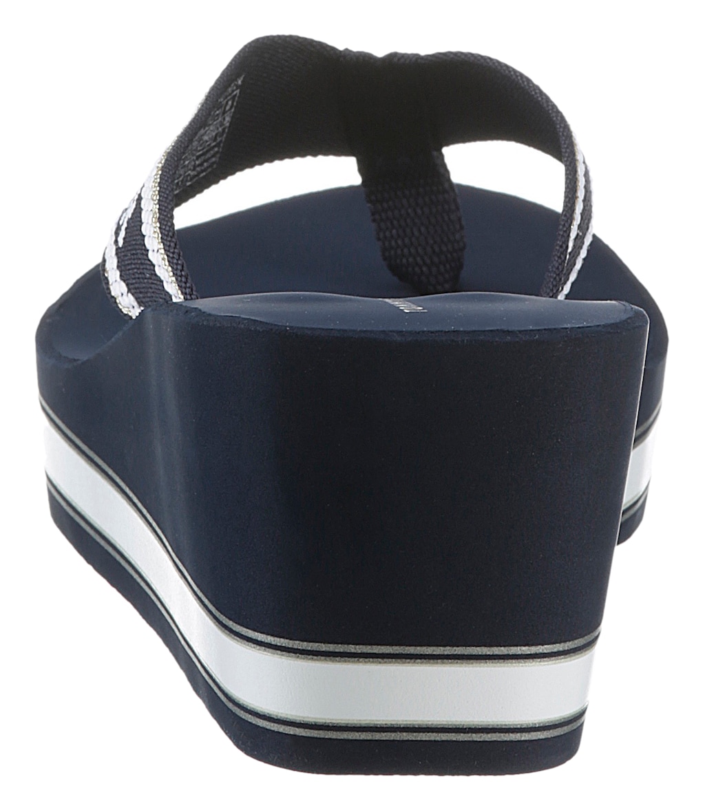 Tommy Hilfiger Wedge Beach Sandal Damen blau günstig online kaufen