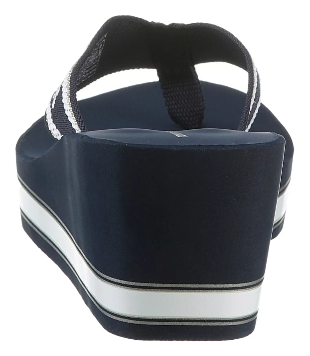 Tommy Hilfiger  Zehentrenner HILFIGER WEDGE BEACH SANDAL günstig online kaufen