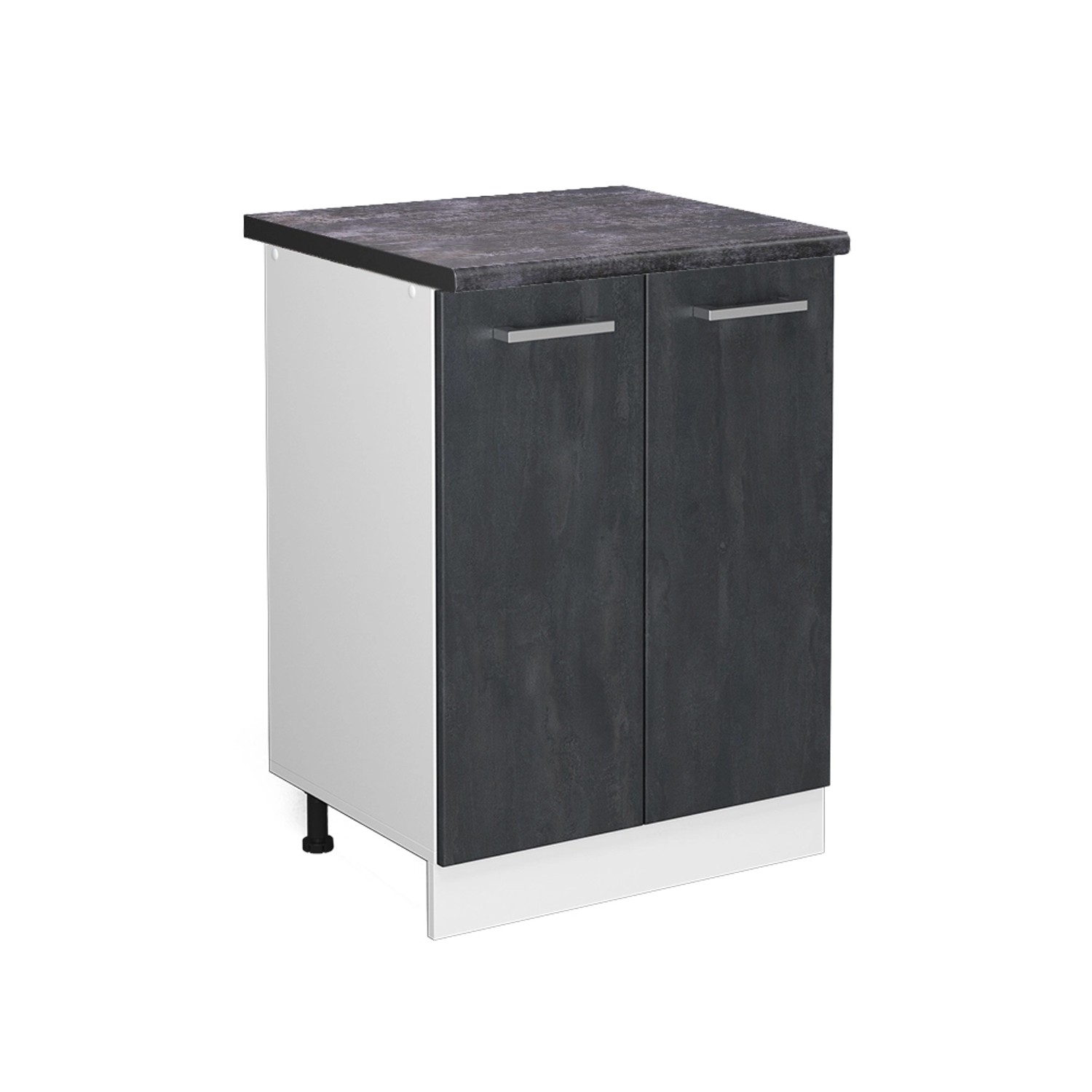 Vicco Unterschrank R-Line, Schwarz Beton/Weiß, 60 günstig online kaufen