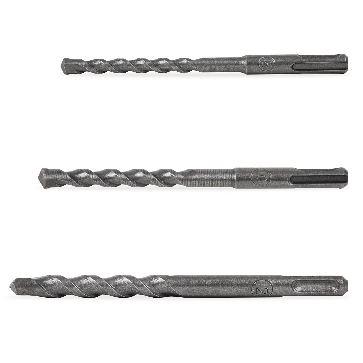 EBERTH SDS Plus Bohrer Set 3-tlg mit 8mm 10mm 12mm Betonbohrer aus Hartmeta günstig online kaufen