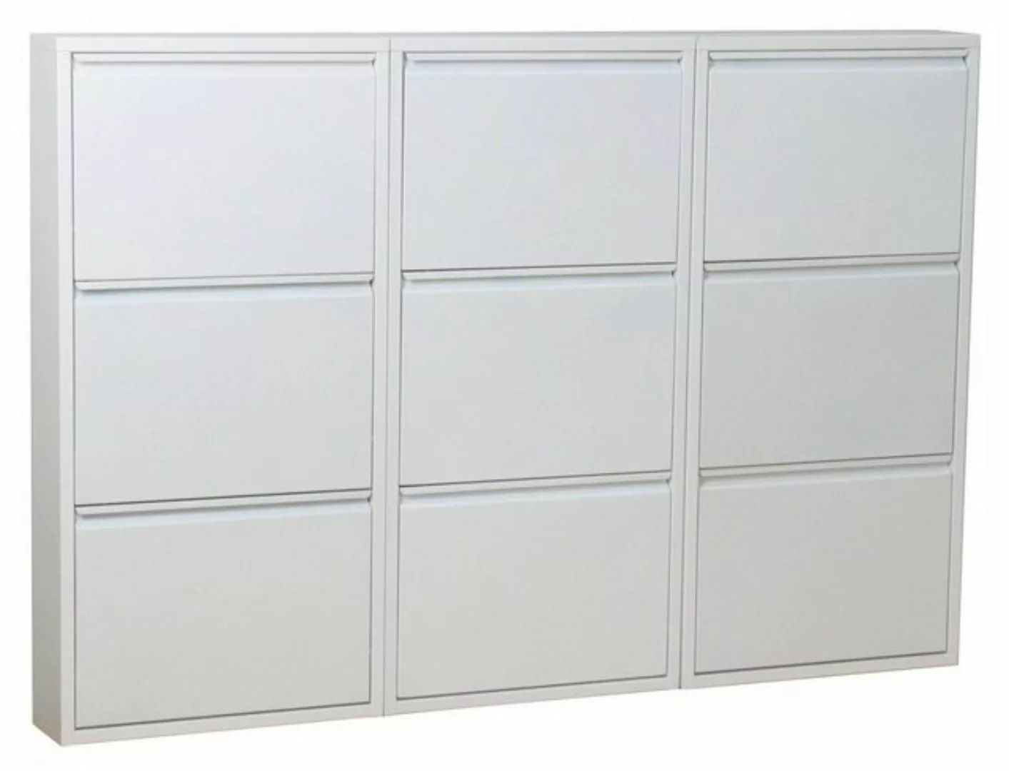 ebuy24 Schuhschrank Pisa Schuhschrank mit 9 Klappen/ Türen in Metall w günstig online kaufen