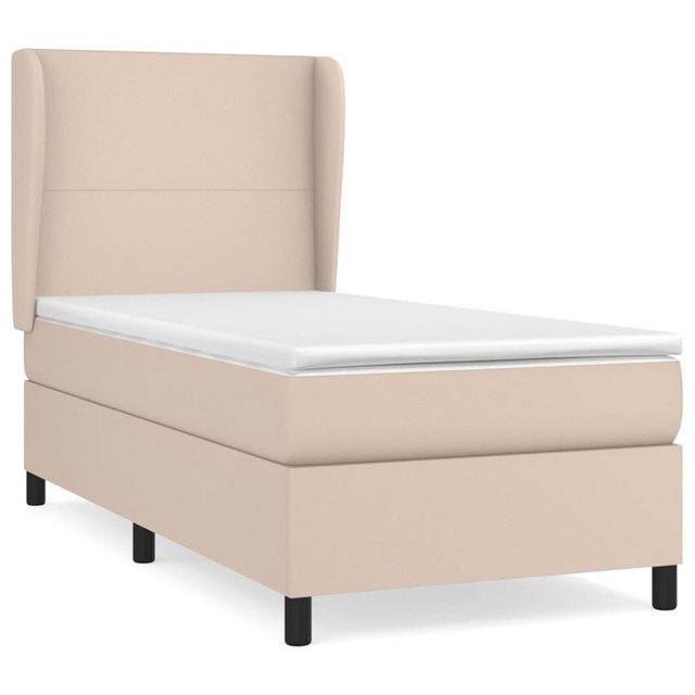 vidaXL Boxspringbett Bett Boxspringbett mit Matratze & Topper Kunstleder ve günstig online kaufen