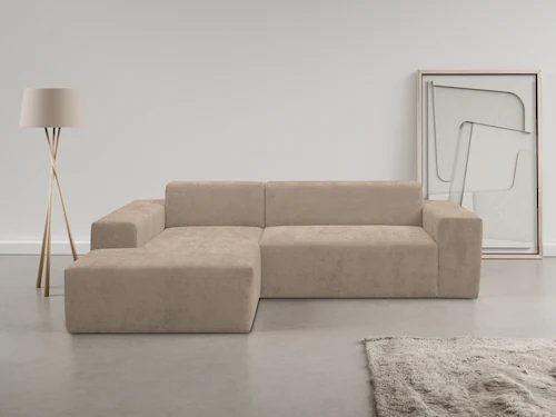 WERK2 Ecksofa "Zeus-L", Curvy Trend Ecksofa mit urbaner Optik günstig online kaufen