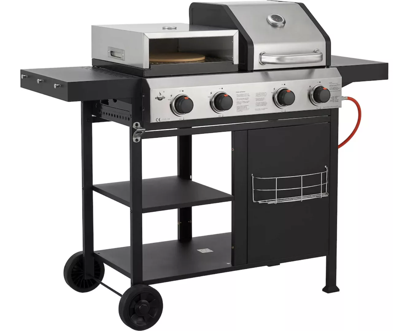 El Fuego Gasgrill "Kombigrill 3-in-1 Boston", inkl. Pizzastein und Planchap günstig online kaufen