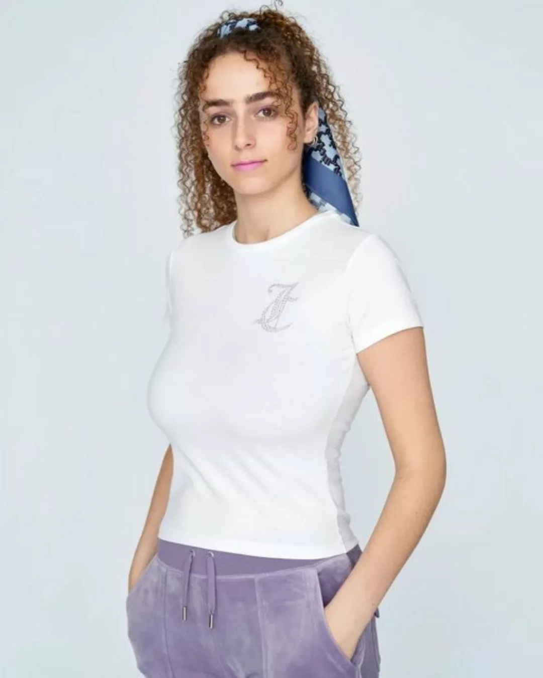 Juicy Couture Kurzarmshirt Jersey T-Shirt white günstig online kaufen