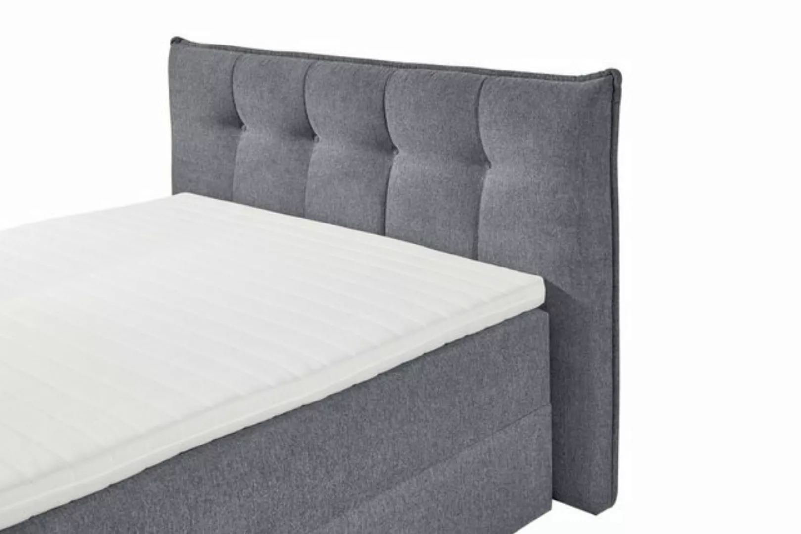 freiraum Boxspringbett THOMPSON, Bettkästen, 9-Zone, Topper, anthrazit, 180 günstig online kaufen