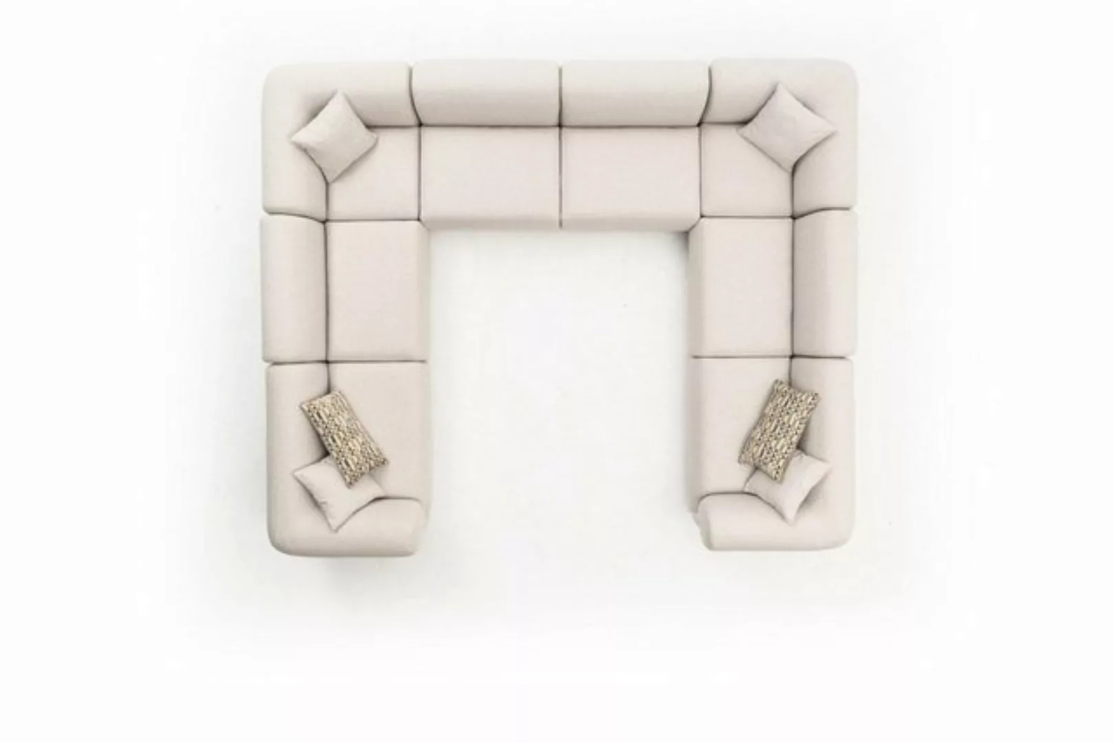 JVmoebel Ecksofa Modern Ecksofa U-Form Wohnzimmer Luxus Stil Design Couch, günstig online kaufen