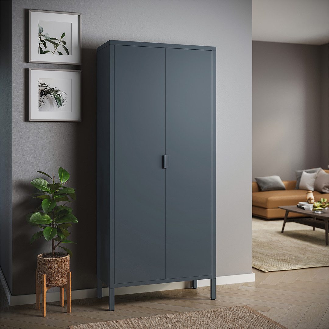 skølm. Kleiderschrank Ituri aus Stahl, 170x80x45 günstig online kaufen
