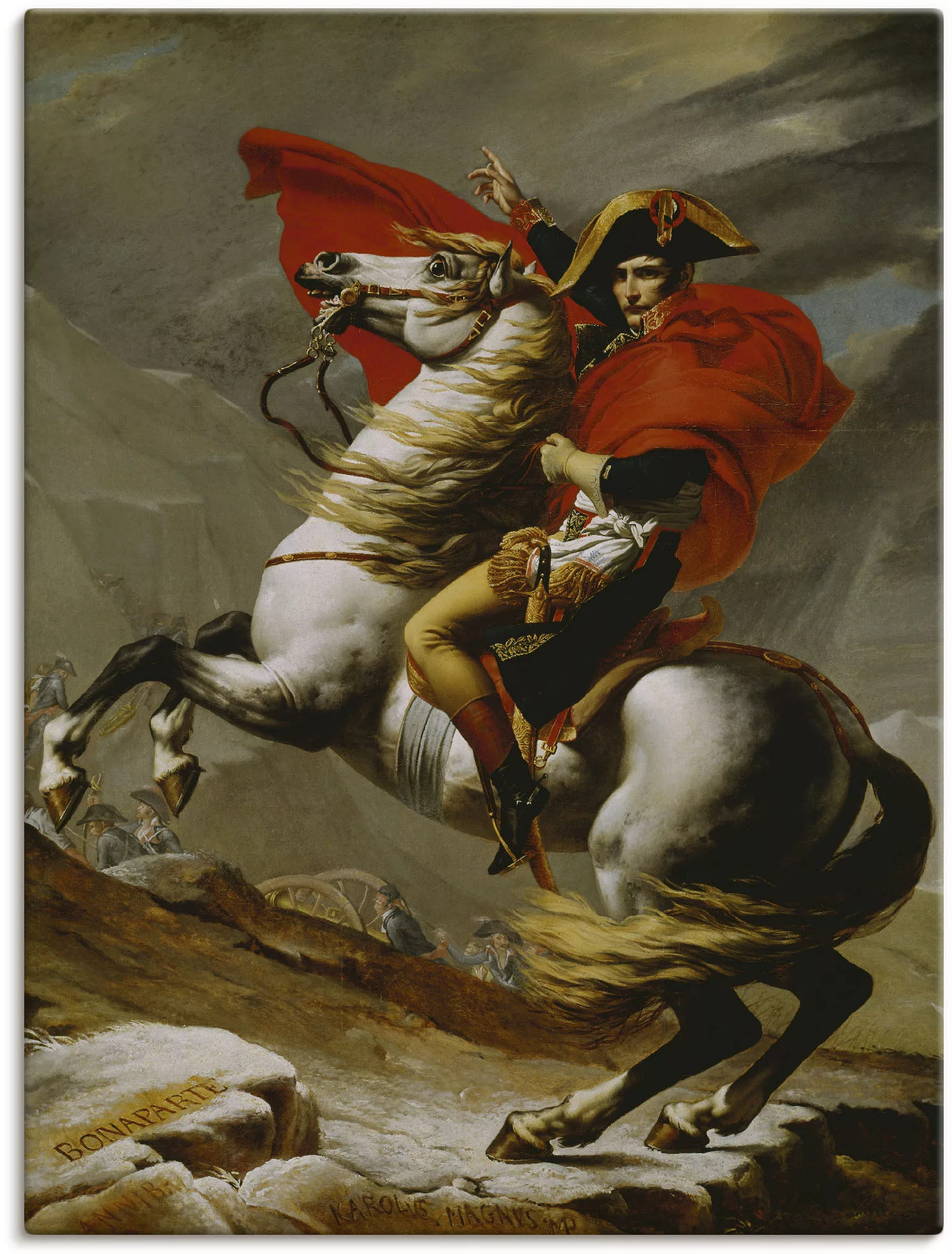 Artland Wandbild »Napoleon bei der Überquerung der Alpen.«, Menschen, (1 St günstig online kaufen