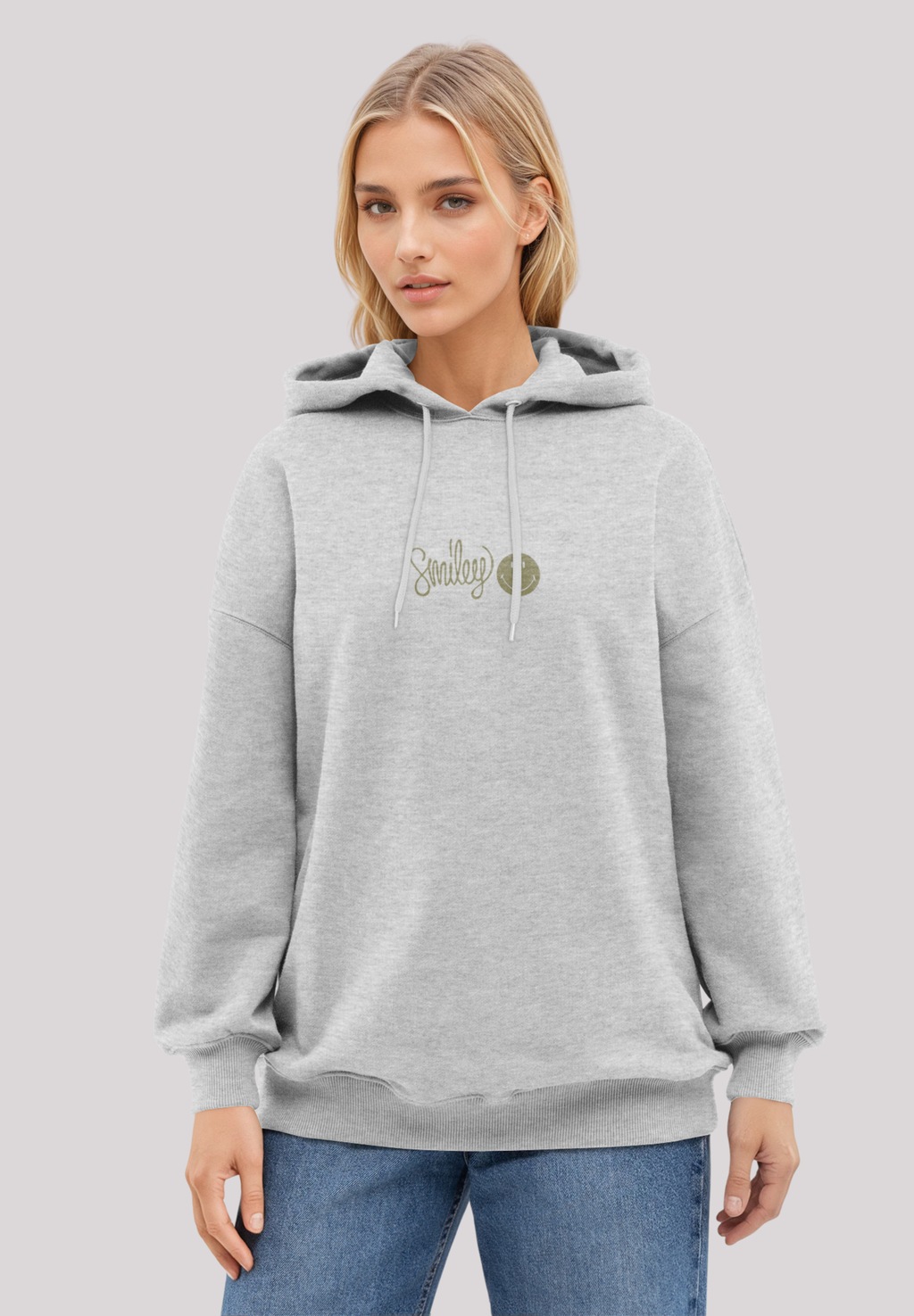 F4NT4STIC Kapuzenpullover "SMILEY green", Premium Qualität günstig online kaufen