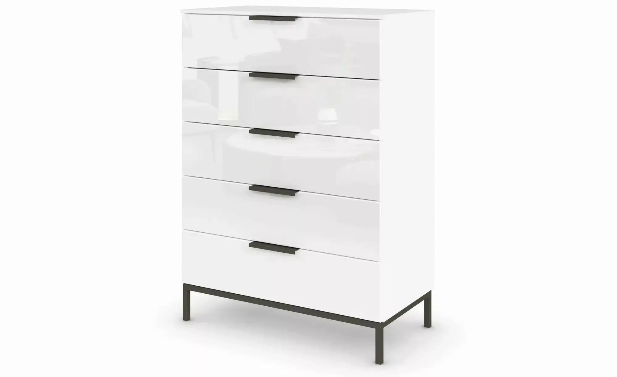 Kommode   ¦ weiß ¦ Maße (cm): B: 80 H: 111 Kommoden & Sideboards > Kommoden günstig online kaufen