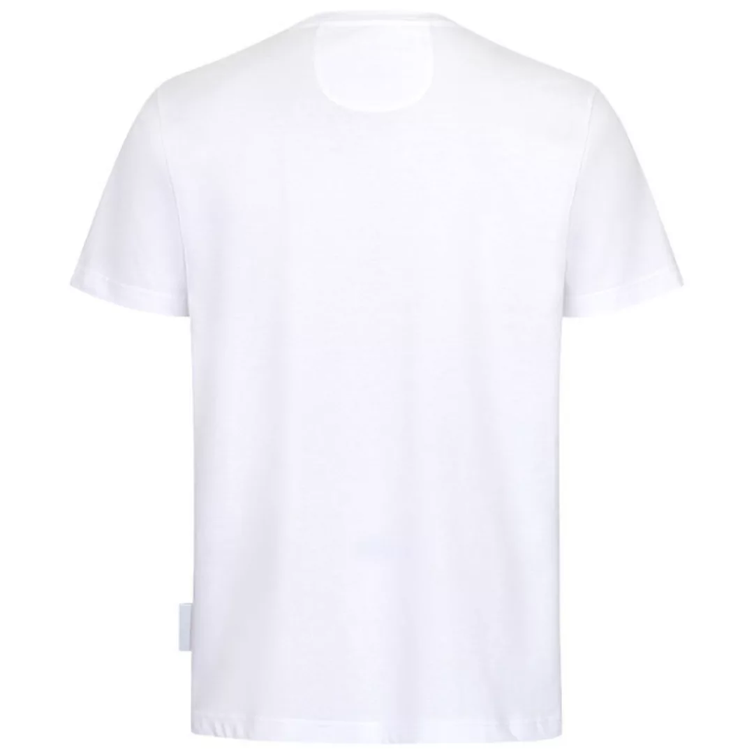 Herren T-shirt Mit Stickerei Und Brust-tasche, Weiß günstig online kaufen