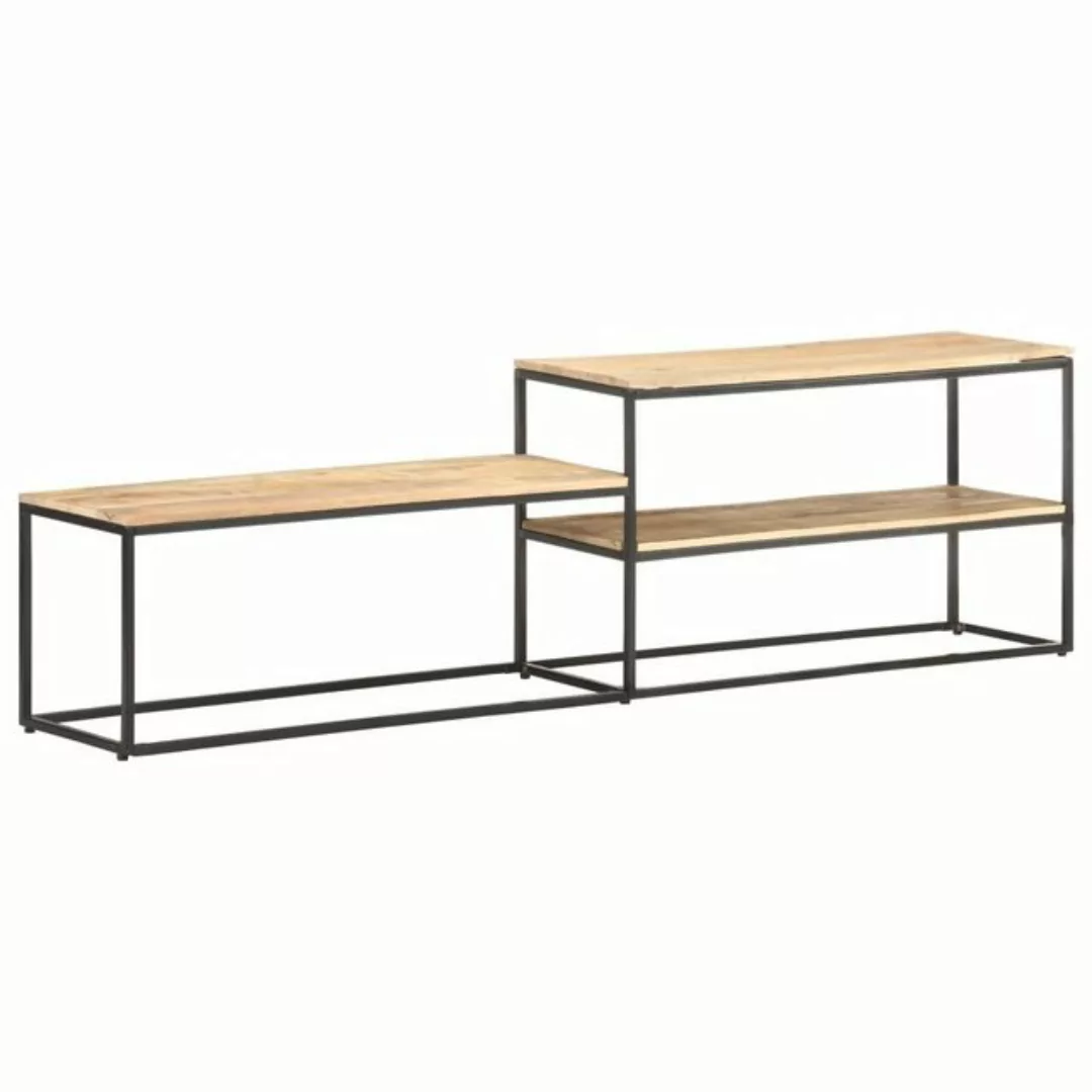 furnicato TV-Schrank 180x30x50 cm Raues Mangoholz günstig online kaufen