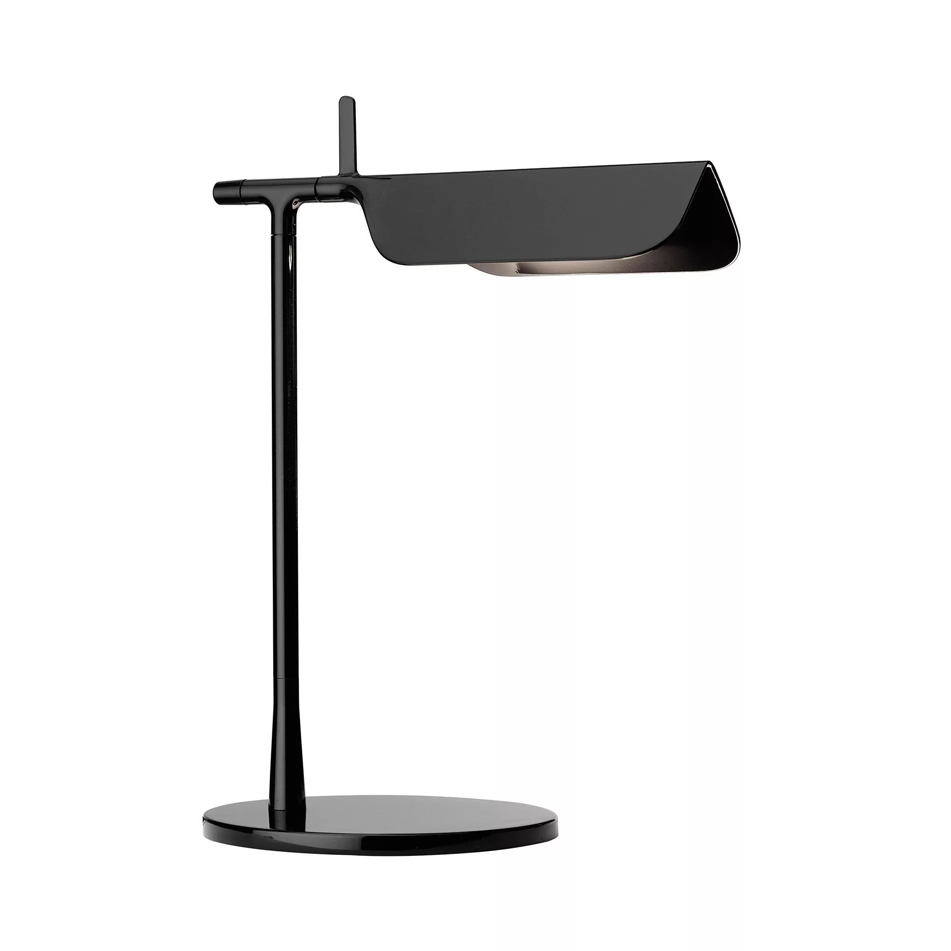 Flos - Tab T LED Tischleuchte - schwarz/Schirm PMMA schwenkbar 180° H4,9cm/ günstig online kaufen